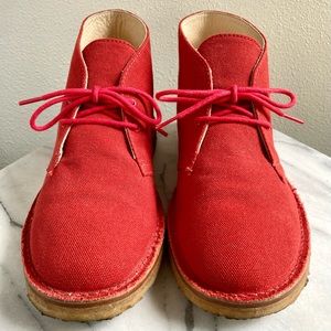 Brooks Brothers Red Canvas Chukka Boot Mens 9.5D Ankle Desert Shoe